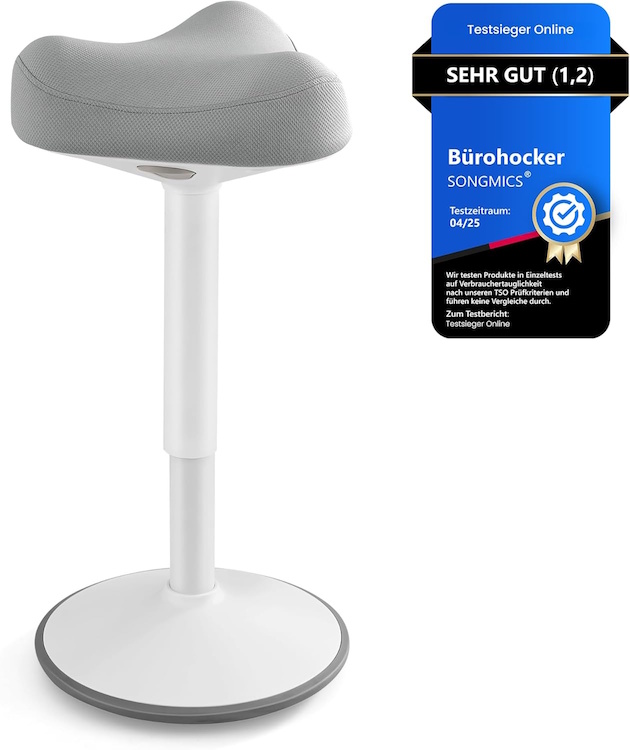 Topstar Bürohocker Sitness Bob Alu weiß lackiert